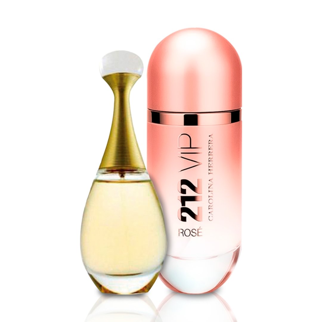Combo de Perfumes Jadore & 212 VIP Rosé Feminino